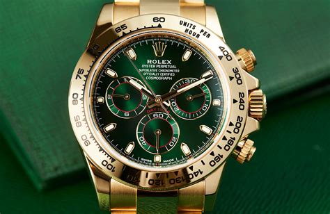 rolex daytona green gold price|rolex daytona with green face.